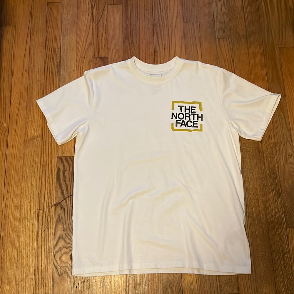 white the north face tshirt